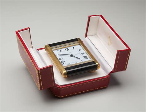 orologio sveglia al quarzo della cartier|Orologio Must de Cartier Argental al quarzo Ref. 2413 .